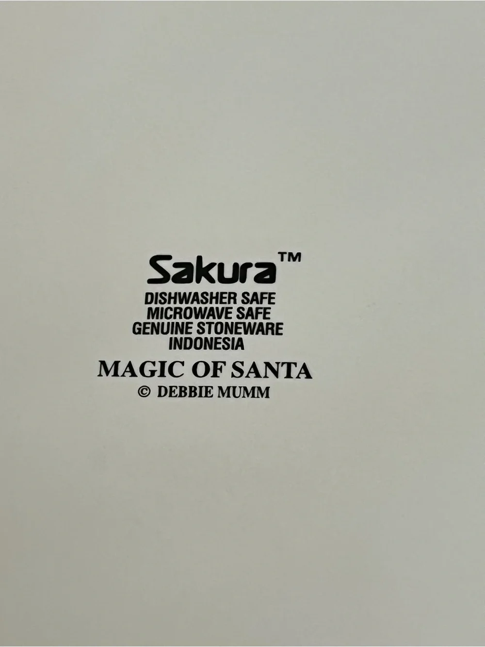 Sakura Debbie Mumm Magic Of Santa 12” Christmas Dinner Plate Vintage